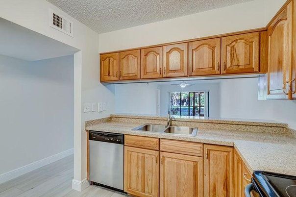 Interior, Kitchen, Wood Texture Flooring