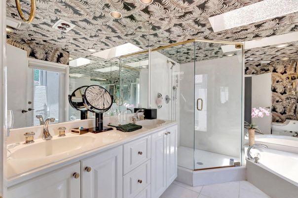 Bathroom, Dual Sink Vanities, Glass Shower, Interior