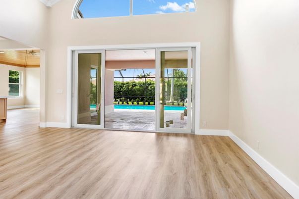 Empty room, Interior, Wood Texture Flooring