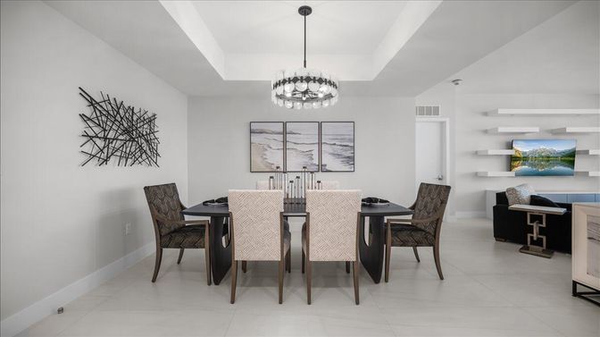 Chandelier, Dining room, Interior