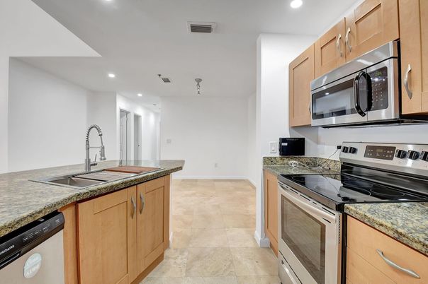 Interior, Kitchen, Recessed Lighting, Stainless Steel Appliances
