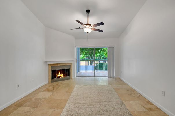 Empty room, Fireplace, Interior