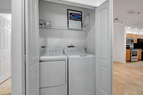 Interior, Kitchen, Recessed Lighting, Utility Closets, Washer