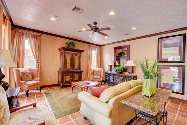 Interior, Living room, Recessed Lighting