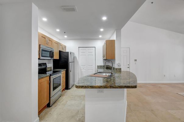Interior, Kitchen, Recessed Lighting, Stainless Steel Appliances