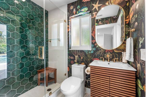 Bathroom, Glass Shower, Interior
