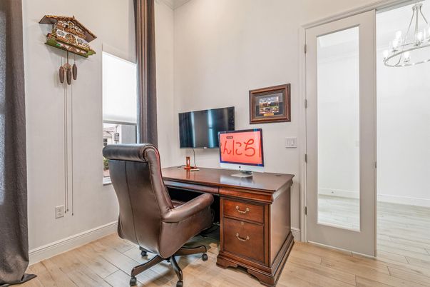 Home Office, Interior, Wood Texture Flooring