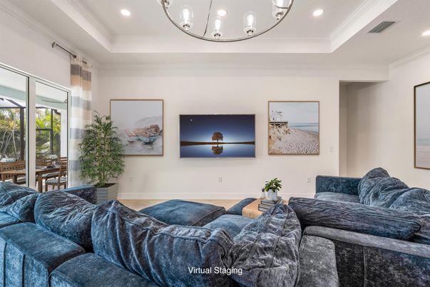 Interior, Living room, Recessed Lighting