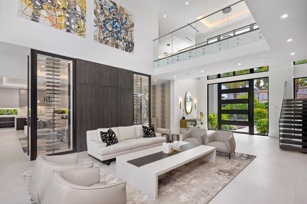 Interior, Living room, Recessed Lighting