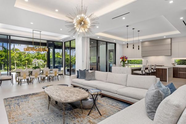 Dining room, Interior, Kitchen, Living room, Pendant Lights, Recessed Lighting
