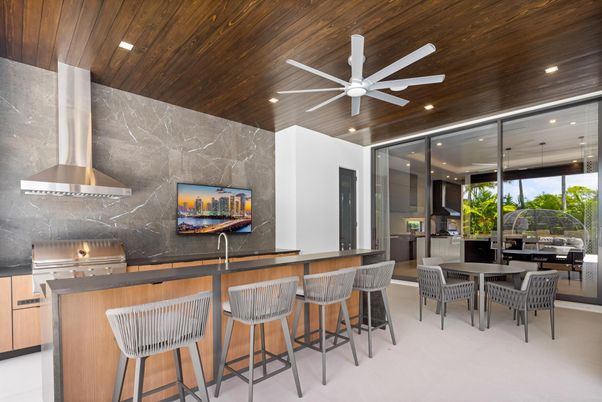 Dining room, Interior, Kitchen, Recessed Lighting, Wooden Ceilings