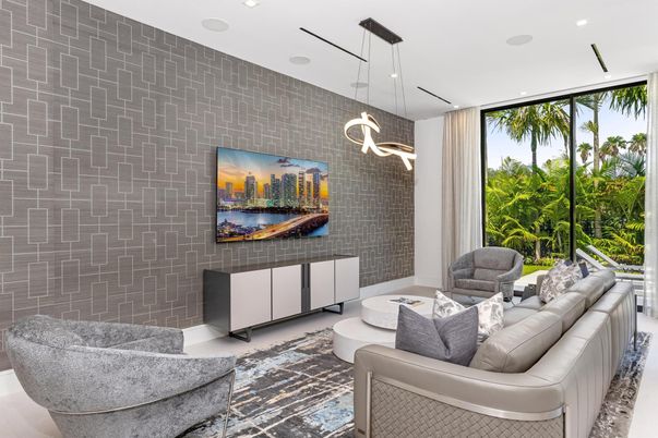 Interior, Living room, Pendant Lights, Recessed Lighting