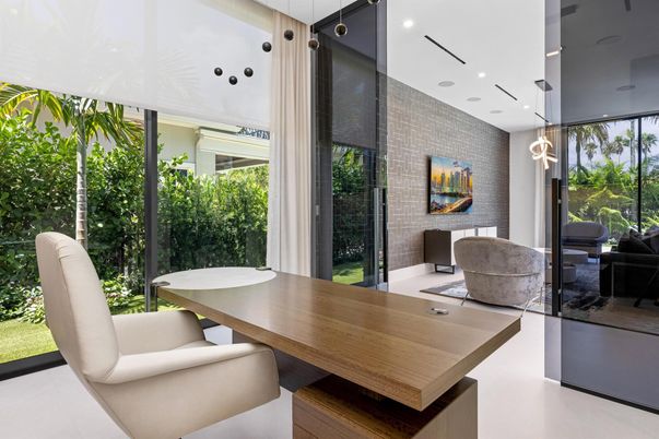 Home Office, Interior, Pendant Lights, Recessed Lighting