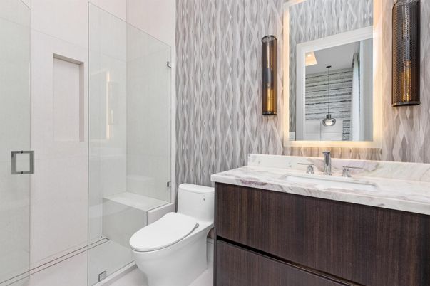 Bathroom, Glass Shower, Interior
