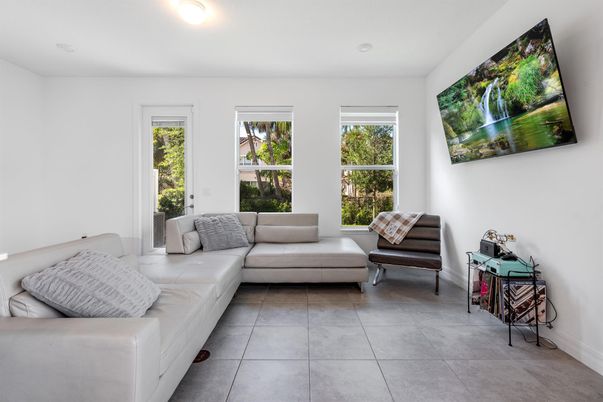 Interior, Living room, Recessed Lighting