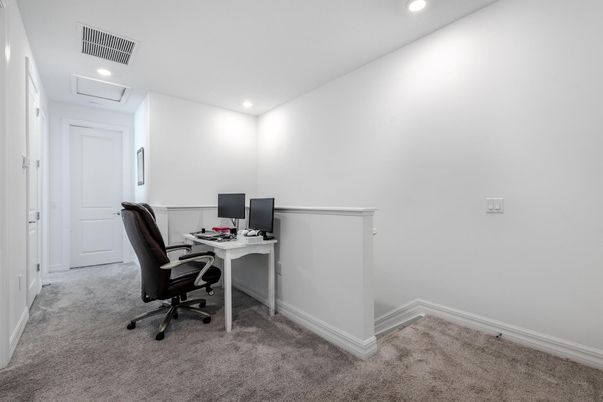 Home Office, Interior, Recessed Lighting