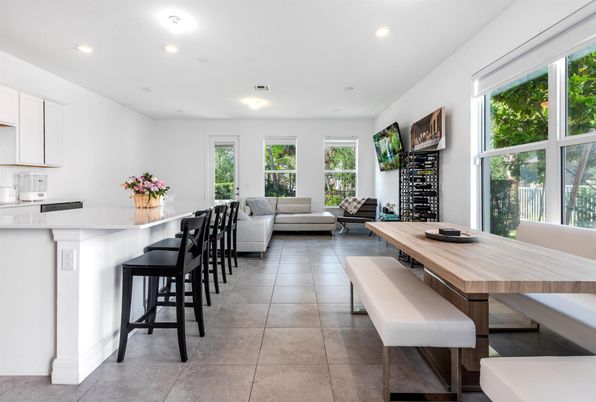 Dining room, Interior, Living room, Recessed Lighting