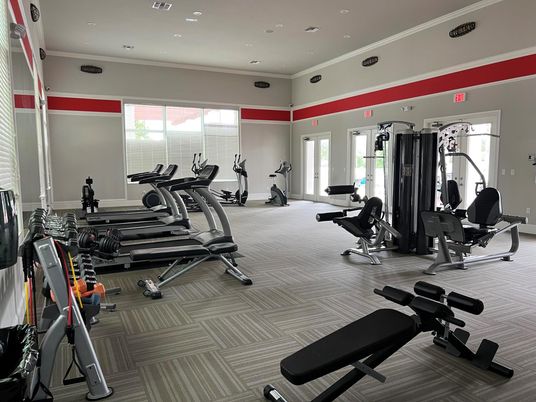 Fitness Equipment, Gym, Interior, Recessed Lighting