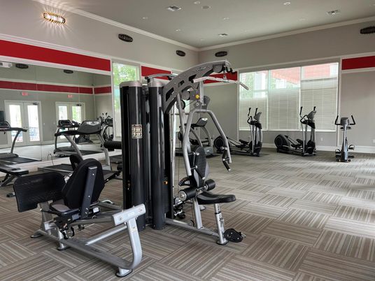 Fitness Equipment, Gym, Interior, Recessed Lighting