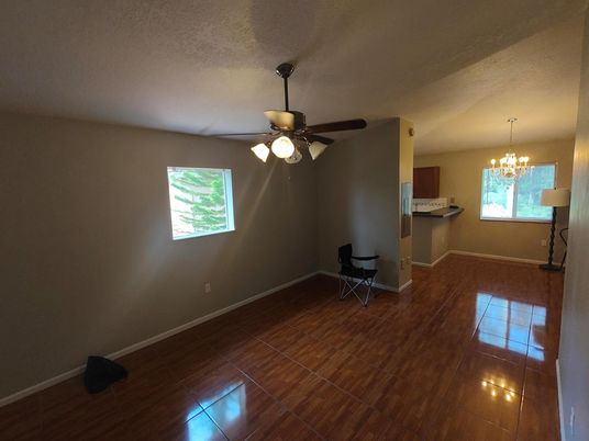Chandelier, Empty room, Interior