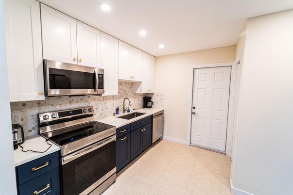 Interior, Kitchen, Recessed Lighting, Stainless Steel Appliances