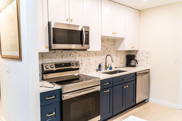 Interior, Kitchen, Recessed Lighting, Stainless Steel Appliances