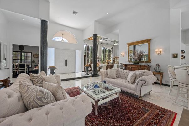Interior, Living room, Marble, Recessed Lighting
