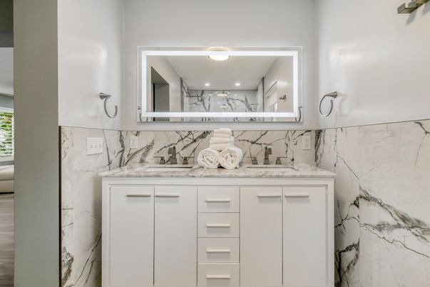 Bathroom, Interior, Marble Walls