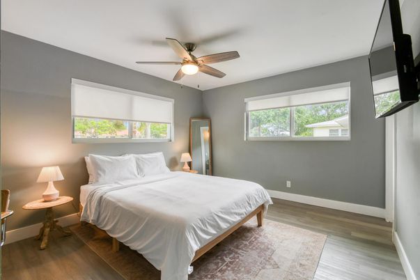 Bedroom, Interior, Wood Texture Flooring