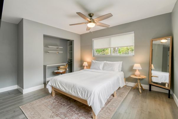 Bedroom, Interior, Wood Texture Flooring