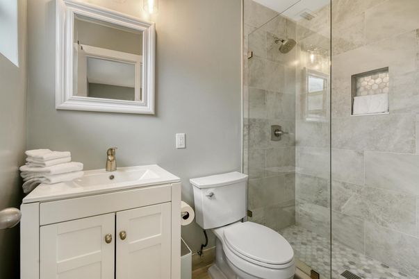 Bathroom, Glass Shower, Interior
