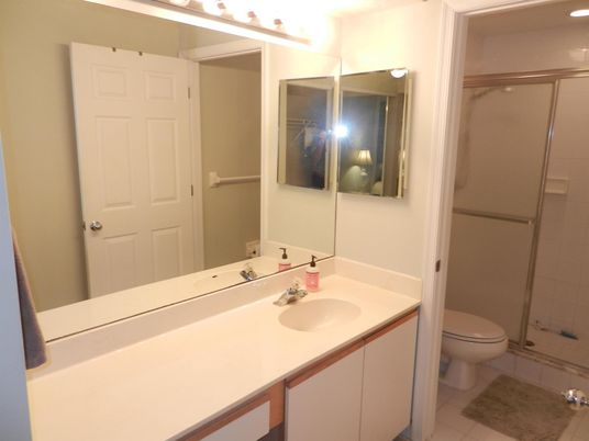Bathroom, Dual Sink Vanities, Glass Shower, Interior