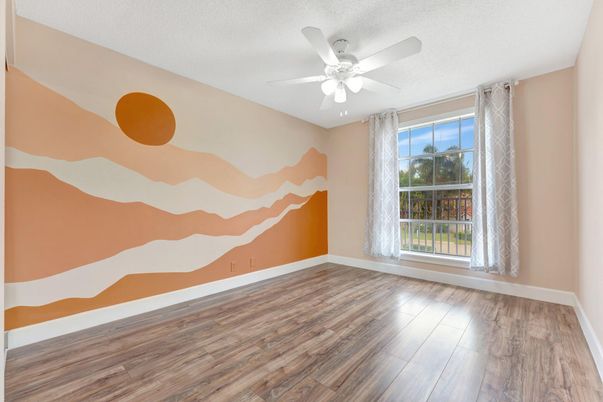 Empty room, Interior, Wood Texture Flooring