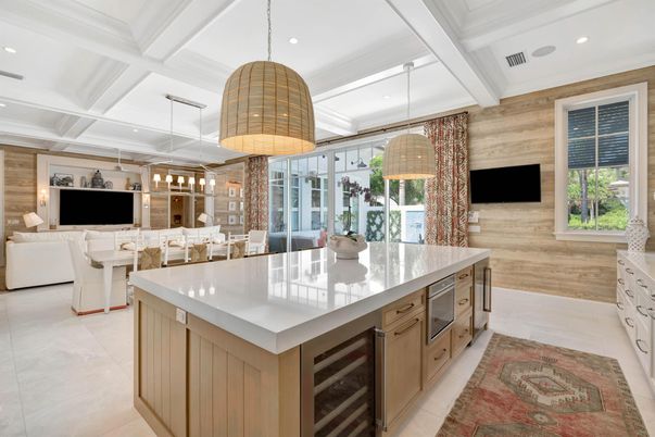 Dining room, Interior, Kitchen, Living room, Pendant Lights, Recessed Lighting