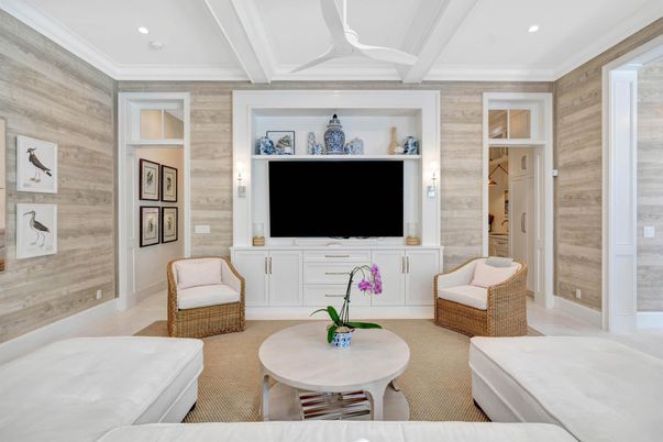 Interior, Living room, Recessed Lighting, Wooden Walls