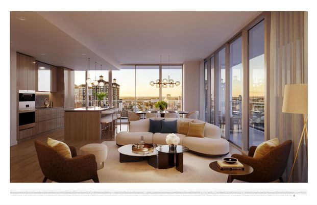 Dining room, Interior, Kitchen, Living room, Pendant Lights, Recessed Lighting, Stainless Steel Appliances, Wood Texture Flooring