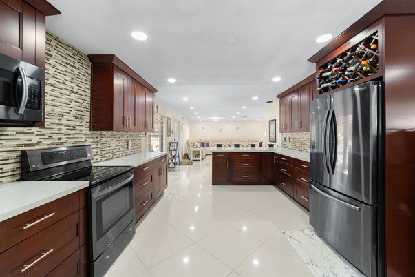 Interior, Kitchen, Recessed Lighting, Stainless Steel Appliances