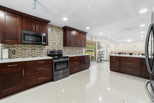 Interior, Kitchen, Recessed Lighting, Stainless Steel Appliances