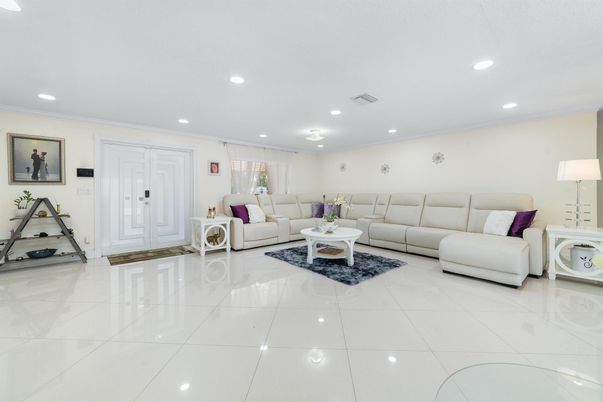 Interior, Living room, Recessed Lighting