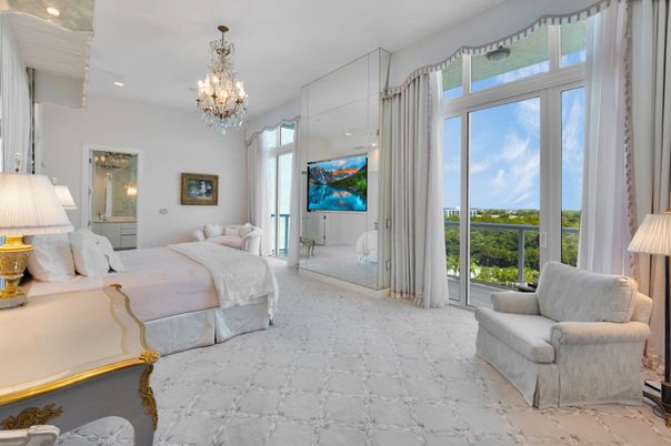 Bedroom, Chandelier, Interior, Recessed Lighting