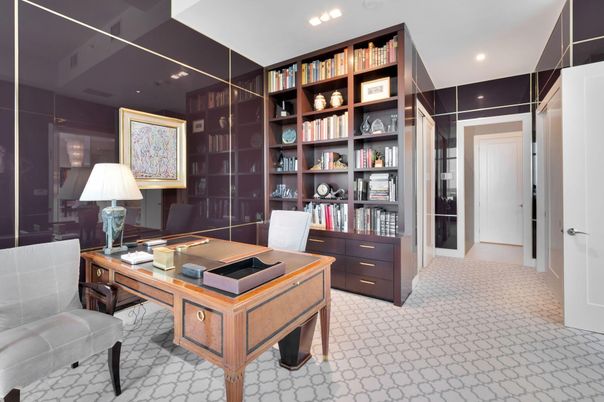Home Office, Interior, Recessed Lighting