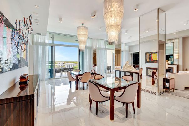 Chandelier, Dining room, Fireplace, Interior, Living room, Marble, Recessed Lighting