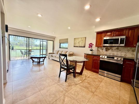 Dining room, Interior, Kitchen, Living room, Recessed Lighting, Stainless Steel Appliances