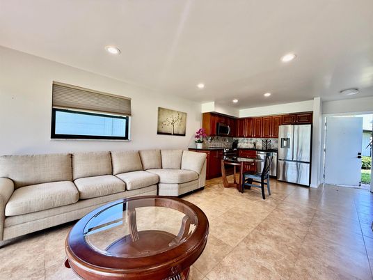 Interior, Kitchen, Living room, Recessed Lighting, Stainless Steel Appliances