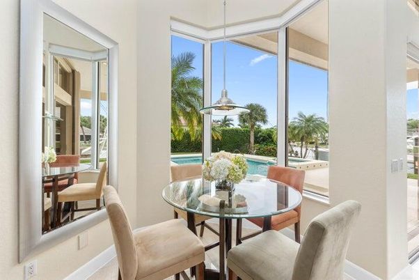 Dining room, Interior, Pendant Lights, Water