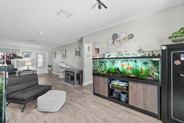 Interior, Recessed Lighting, Wood Texture Flooring