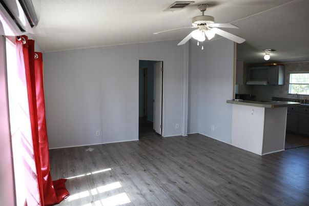 Empty room, Interior, Kitchen, Wood Texture Flooring