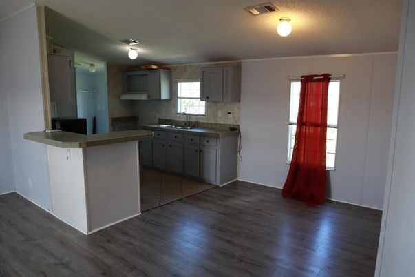 Interior, Kitchen, Wood Texture Flooring