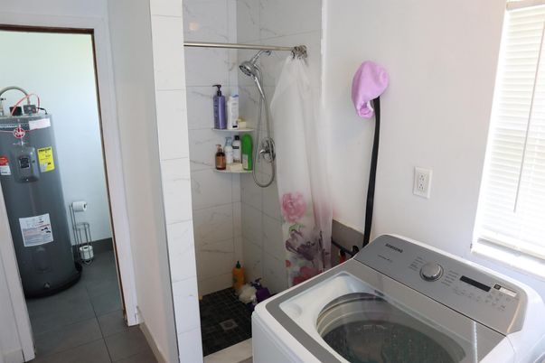 Bathroom, Interior, Marble Walls, Washer