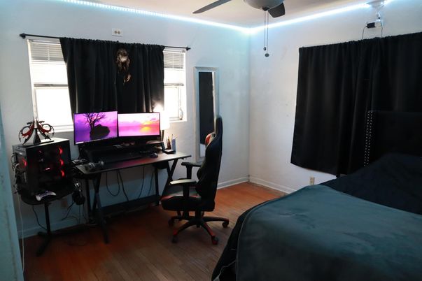 Bedroom, Home Office, Interior, Wood Texture Flooring